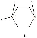 4-Aza-1-azoniabicyclo[2.2.2]octane,1-methyl-, iodide (1:1) Struktur