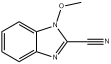 1H-Benzimidazole-2-carbonitrile,1-methoxy-(9CI) Struktur