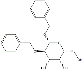 Benzyl 2-O-benzyl-β-D-galactopyranoside Struktur