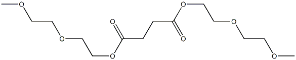 Butanedioic acid bis[2-(2-methoxyethoxy)ethyl] ester Struktur