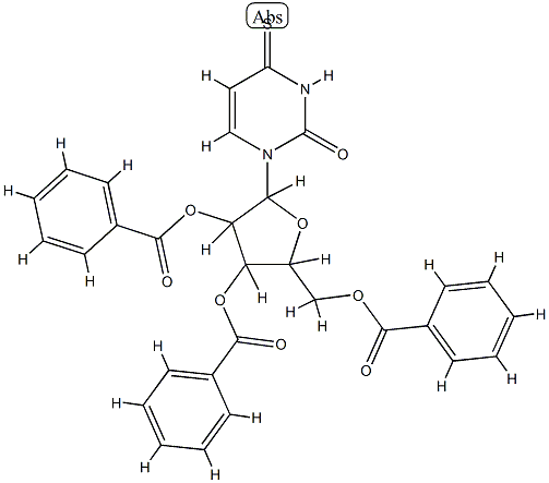 Uridine,4-thio-, 2',3',5'-tribenzoate (6CI,7CI,8CI,9CI) Struktur