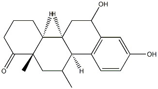 6-hydroxy-D-homo-8-isoestrone methyl ether Struktur