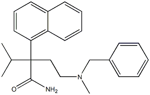 α-[2-[Benzyl(methyl)amino]ethyl]-α-isopropyl-1-naphthaleneacetamide Struktur