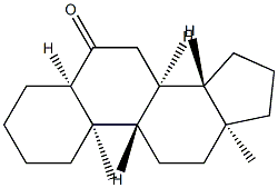 5β-Androstan-6-one Struktur