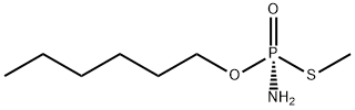 O-n-hexyl-S-methylphosphorothioamidate Struktur