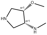 3-Pyrrolidinamine,4-methoxy-N-methyl-,(3R,4S)-rel-(9CI) Struktur