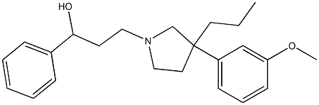 3-(m-Methoxyphenyl)-α-phenyl-3-propyl-1-pyrrolidine(1-propanol) Struktur