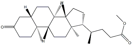 3-Oxo-5α-24-cholanoic acid methyl ester Struktur