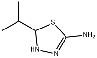 1,3,4-Thiadiazol-2-amine,4,5-dihydro-5-(1-methylethyl)-(9CI) Struktur