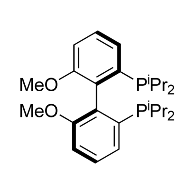 (R)-(+)-2,2'-Bis(di-i-propylphosphino)-6,6'-dimethoxy-1,1'-biphenyl,min.97% Struktur