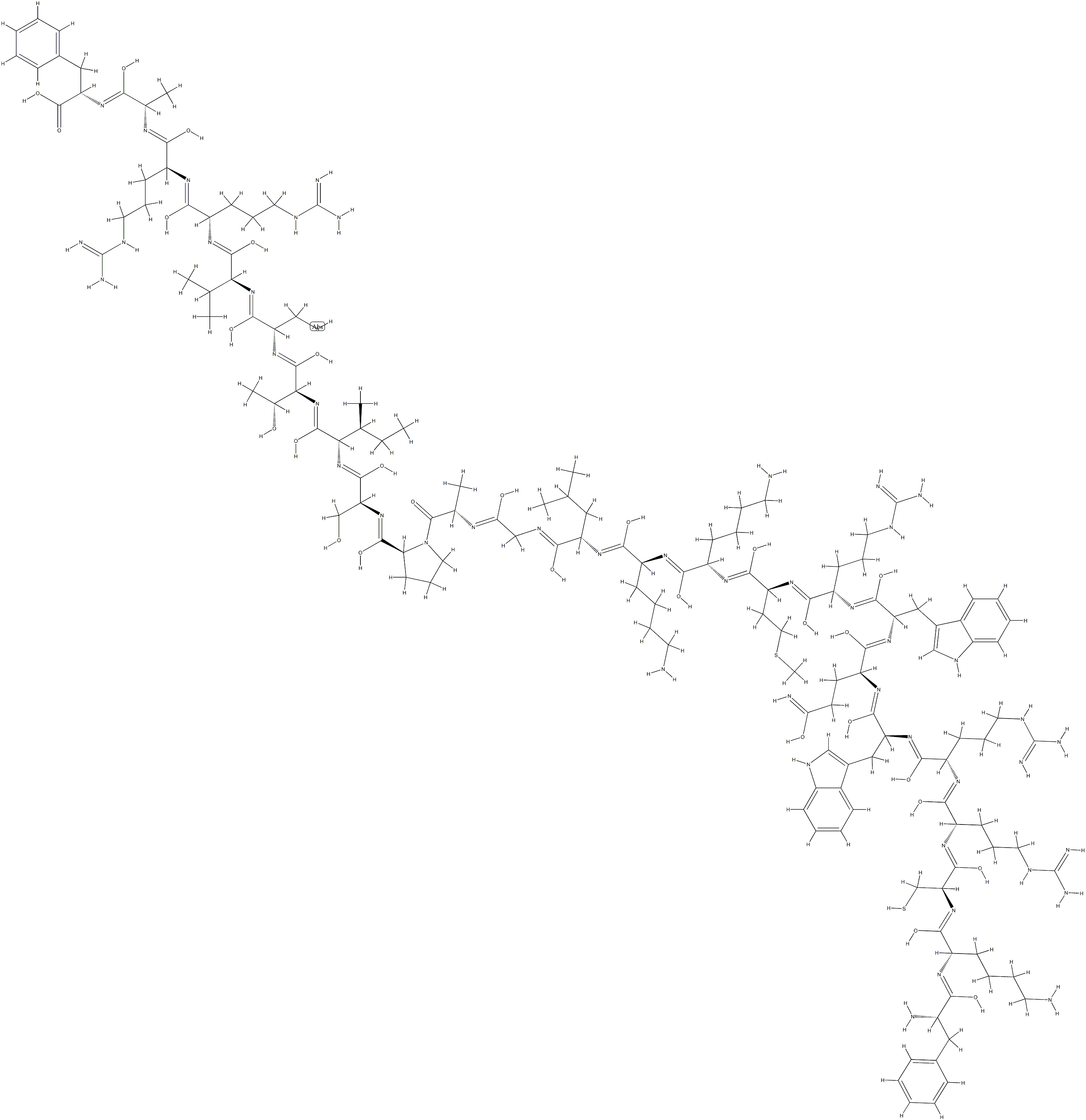 Lactoferrin (human precursor reduced) Struktur