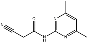 2-cyano-N-(4,6-dimethylpyrimidin-2-yl)acetamide Struktur