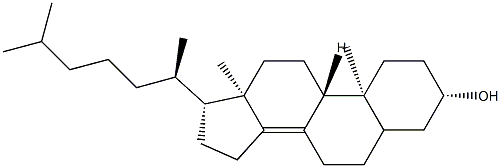 Cholest-8(14)-en-3β-ol Struktur