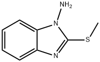 1H-Benzimidazol-1-amine,2-(methylthio)-(9CI) Struktur