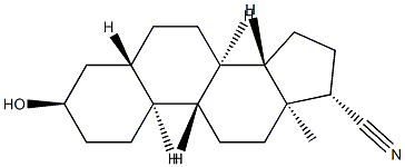 3-hydroxy-5-estrane-17-carbonitrile Struktur