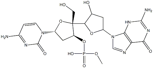 deoxycytidylyl-(3'-5')-deoxyguanosine Struktur