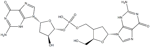 deoxyguanylyl-(3'-5')-guanosine Struktur