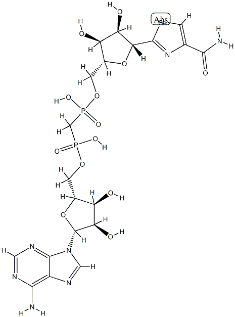 beta-methylene selenazole-4-carboxamide adenine dinucleotide Struktur