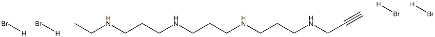 N(1)-ethyl-N(11)-propargyl-4,8-diazaundecane-1,11-diamine Struktur