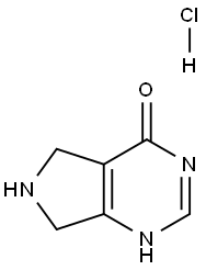 4H-Pyrrolo[3,4-d]pyrimidin-4-one,3,5,6,7-tetrahydro-, hydrochloride (1:1) Struktur