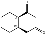 Cyclohexaneacetaldehyde-formyl-d, 2-acetyl-, cis- (9CI) Struktur