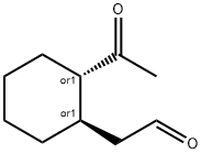 Cyclohexaneacetaldehyde-formyl-d, 2-acetyl-, trans- (9CI) Struktur