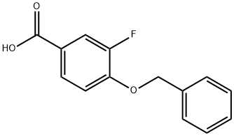 4-(benzyloxy)-3-fluorobenzoic acid Struktur