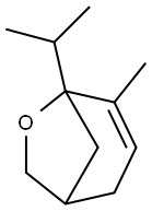 6-Oxabicyclo[3.2.1]oct-3-ene,4-methyl-5-(1-methylethyl)-(9CI) Struktur