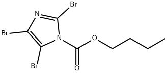 2,4,5-tribromoimidazole-1-n-butylcarboxylate Struktur