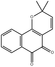 3,4-Dehydro-β-lapachone Struktur