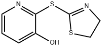 2-(3-hydroxy-2-pyridyl)-2-thiothiazoline Struktur