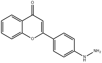 4H-1-Benzopyran-4-one,2-(4-hydrazinophenyl)-(9CI) Struktur