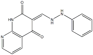 1,8-Naphthyridine-3-carboxaldehyde,1,2-dihydro-4-hydroxy-2-oxo-,3-(phenylhydrazone)(9CI) Struktur