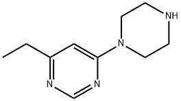 4-ethyl-6-(1-piperazinyl)pyrimidine(SALTDATA: 2HCl 0.5H2O) Struktur