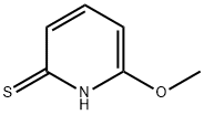 2(1H)-Pyridinethione,6-methoxy-(9CI) Struktur