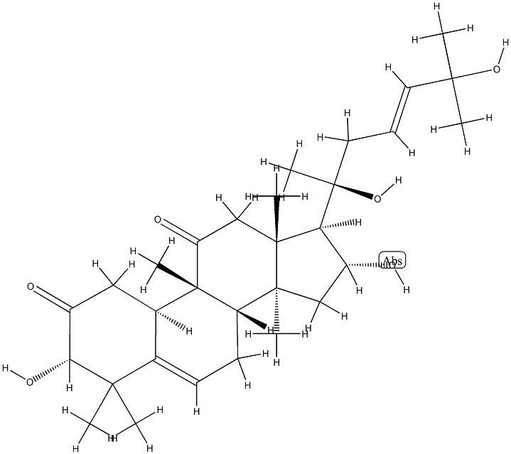 (10α,23E)-3α,16α,20,25-Tetrahydroxy-9β-methyl-19-norlanosta-5,23-diene-2,11-dione Struktur