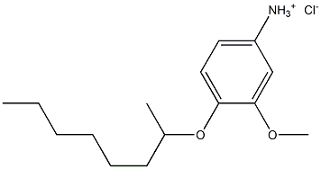 Benzenamine,3-methoxy-4-[(1-methylheptyl)oxy]-, hydrochloride (1:1) Struktur