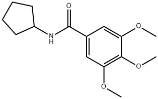 N-cyclopentyl-3,4,5-trimethoxybenzamide Struktur