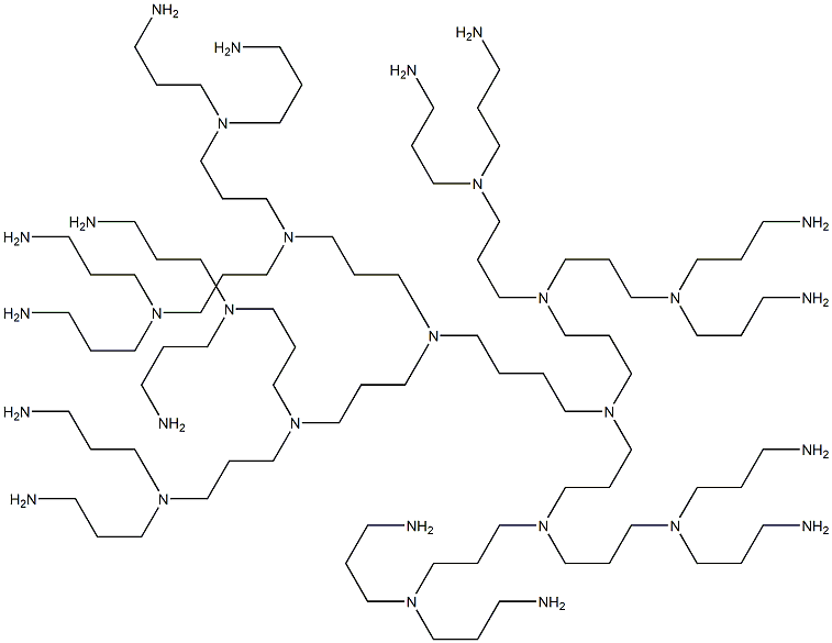 DAB-AM-16, POLYPROPYLENIMINE HEXADECAAMINE DENDRIMER, GENERATION 3.0 Struktur