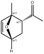 Ethanone, 1-[(1R,2R,4R)-1-methyl-7-oxabicyclo[2.2.1]hept-5-en-2-yl]-, rel- Struktur