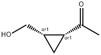 Ethanone, 1-[(1R,2S)-2-(hydroxymethyl)cyclopropyl]-, rel- (9CI) Struktur