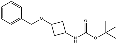 tert-butyl 3-(benzyloxy)cyclobutylcarbamate Struktur