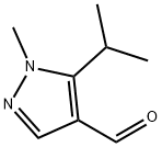 1H-Pyrazole-4-carboxaldehyde,1-methyl-5-(1-methylethyl)-(9CI) Struktur