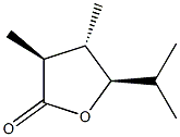 2(3H)-Furanone,dihydro-3,4-dimethyl-5-(1-methylethyl)-,[3S-(3alpha,4bta,5alpha)]-(9CI) Struktur