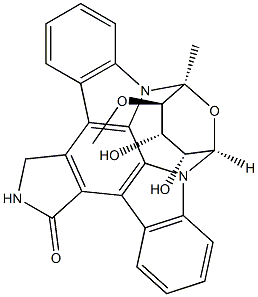 (9S)-2,3,10,11,12,13-ヘキサヒドロ11β,12β-ジヒドロキシ-10α-メトキシ-9-メチル-9β,13β-エポキシ-1H,9H-ジインドロ[1,2,3-gh:3′,2′,1′-lm]ピロロ[3,4-j][1,7]ベンゾジアゾニン-1-オン 化學(xué)構(gòu)造式