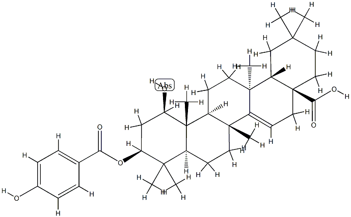 1-hydroxymaprounic 3-p-hydroxybenzoate Struktur