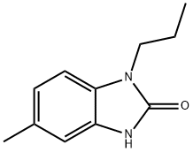 2H-Benzimidazol-2-one,1,3-dihydro-5-methyl-1-propyl-(9CI) Struktur