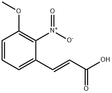 (E)-3-(3-methoxy-2-nitrophenyl)acrylic acid Struktur