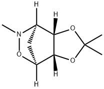 4,7-Methano-4H-1,3-dioxolo[4,5-d][1,2]oxazine,tetrahydro-2,2,6-trimethyl-,[3aR-(3a-alpha-,4-bta-,7-bta-,7a-alpha-)]-(9CI) Struktur