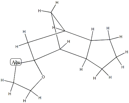 (3'alpha,4'alpha,7'alpha,7'aalpha)-octahydrospiro[1,3-dioxolane-2,5'-[4,7]methano[5H]indene]  Struktur